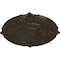 Ekena Millwork Attica Ceiling Medallion (Fits Canopies up to 3 3/4"), 39 1/2"OD x 2 1/2"P, Stone Hearth Crackle CM39ATSHC - alternate 2